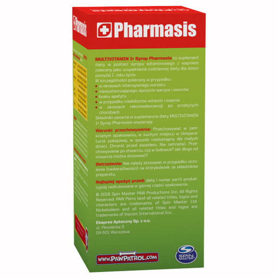 Pharmasis Multivitamine + 1, sirop, 150 ml