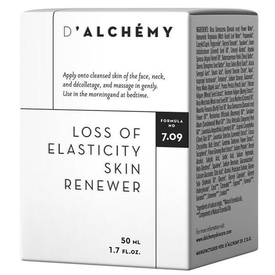 D'Alchemy, anti-verouderingscrème voor droge en gevoelige huid, 50 ml