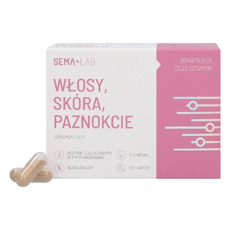 SEMA Lab Haar, Huid, Nagels, 60 cellulose capsules
