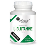 Aliness L-Glutamine, L-Glutamine 500 mg, 100 plantaardige capsules