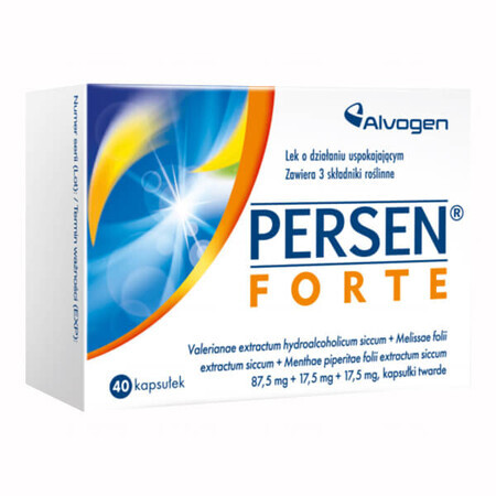 Persen forte 87,5 mg + 17,5 mg + 17,5 mg, 40 capsule