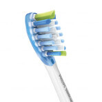 Philips, vervangende opzetborstels voor Sonicare C3 Premium Plaque Defence sonische tandenborstel, HX9044/17, wit, 4 stuks