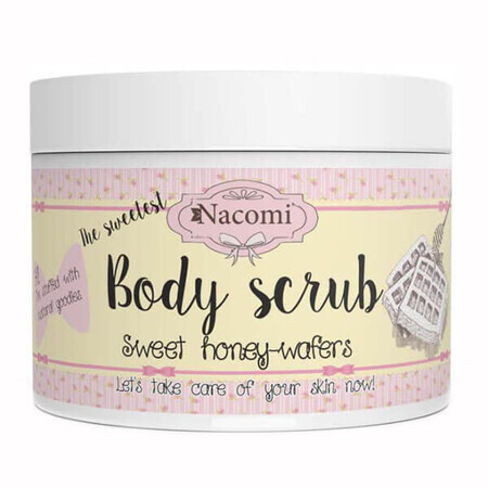 Nacomi, scrub de corp cu zahăr, vafe cu miere, 200 g