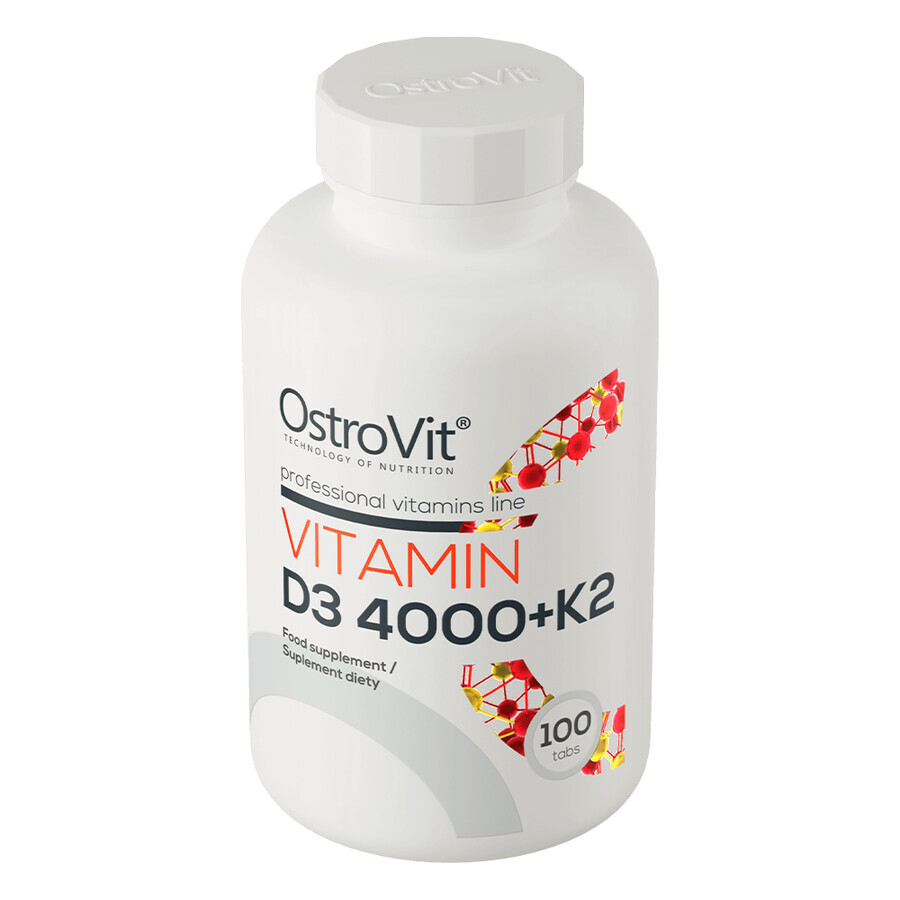 OstroVit Vitamin D3 4000 + K2, 100 tablets