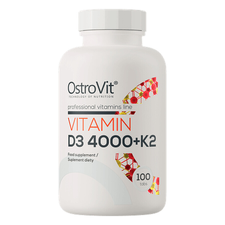 OstroVit Vitamin D3 4000 + K2, 100 tablets