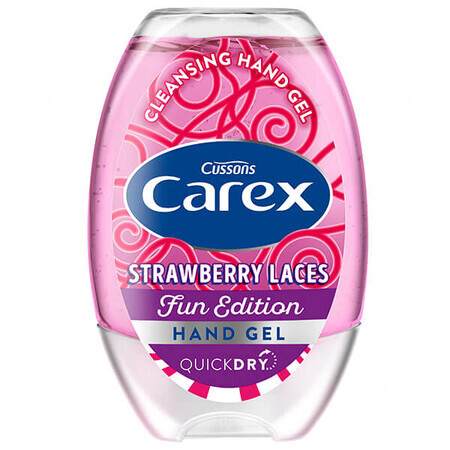 Carex, reinigingsgel voor handen, niet spoelen, Aardbeienveters, 50 ml