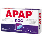 Apap Night 500 mg + 25 mg, 12 comprimate filmate