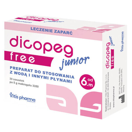 Dicopeg Junior Free, vanaf 6 maanden, 30 zakjes