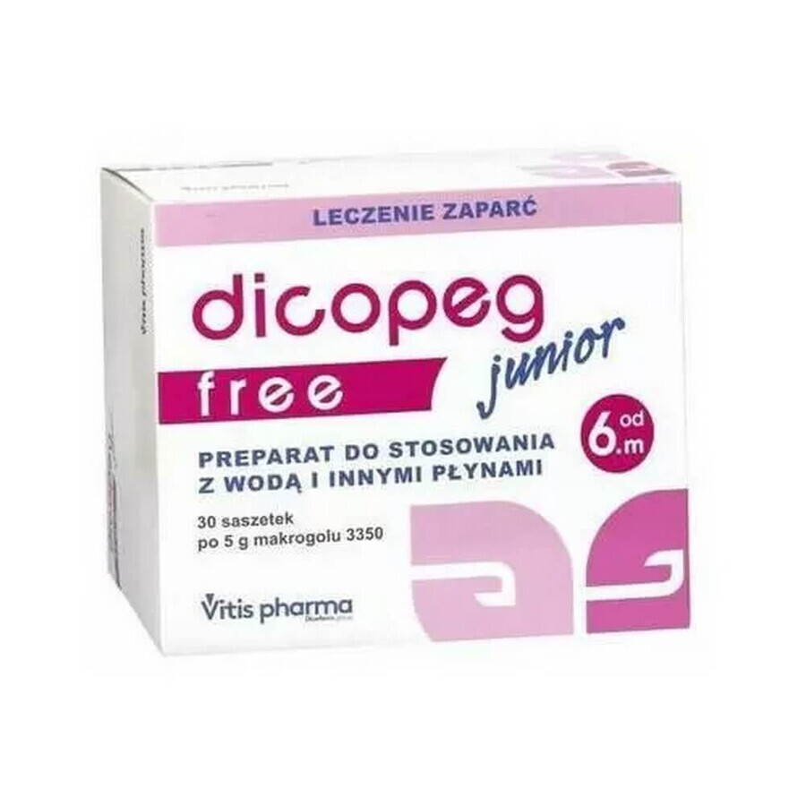 Dicopeg Junior Free, vanaf 6 maanden, 30 zakjes