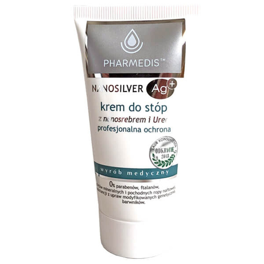 Pharmedis, voetcrème met nanozilver en urea, 50 ml