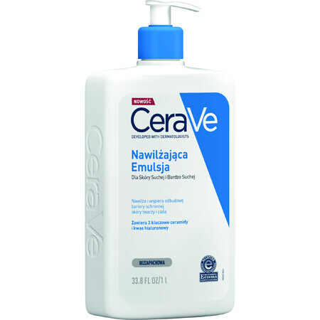 CeraVe, emulsie hidratantă cu ceramide, piele uscată și foarte uscată, 1000 ml