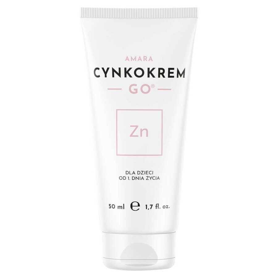 Zinccream Go, voor baby's vanaf de eerste levensdagen, 50 ml