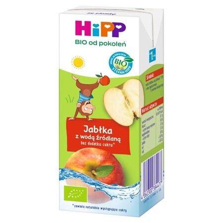 HiPP Bio drink, mere cu apă de izvor, fără zahăr adăugat, de la 1 an, 200 ml