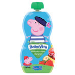 BoboVita Peppa Pig Mousse in een tube aardbeien en kersen met banaan, na 6 maanden, 100 g