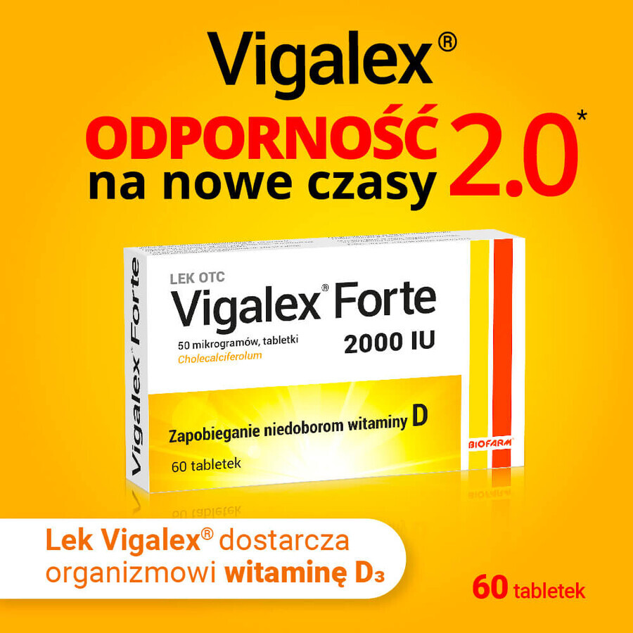 Vigalex Forte 2000 IU, 60 tablets