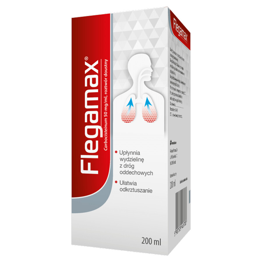 Flegamax 50 mg/ml, oplossing voor oraal gebruik, 200 ml