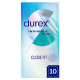 Durex Invisible Close Fit, assorted condoms, 10 pieces