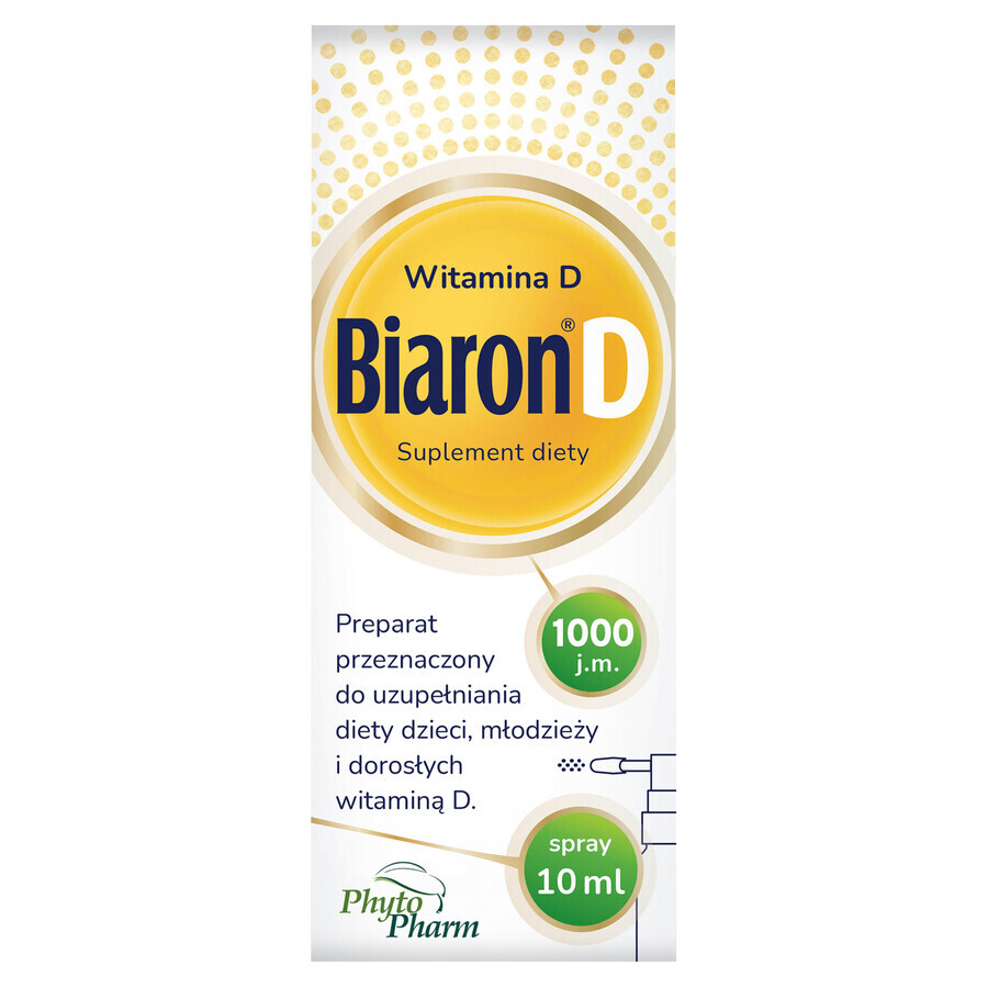 Biaron D, vitamine D 1000 IE, spray, 10 ml