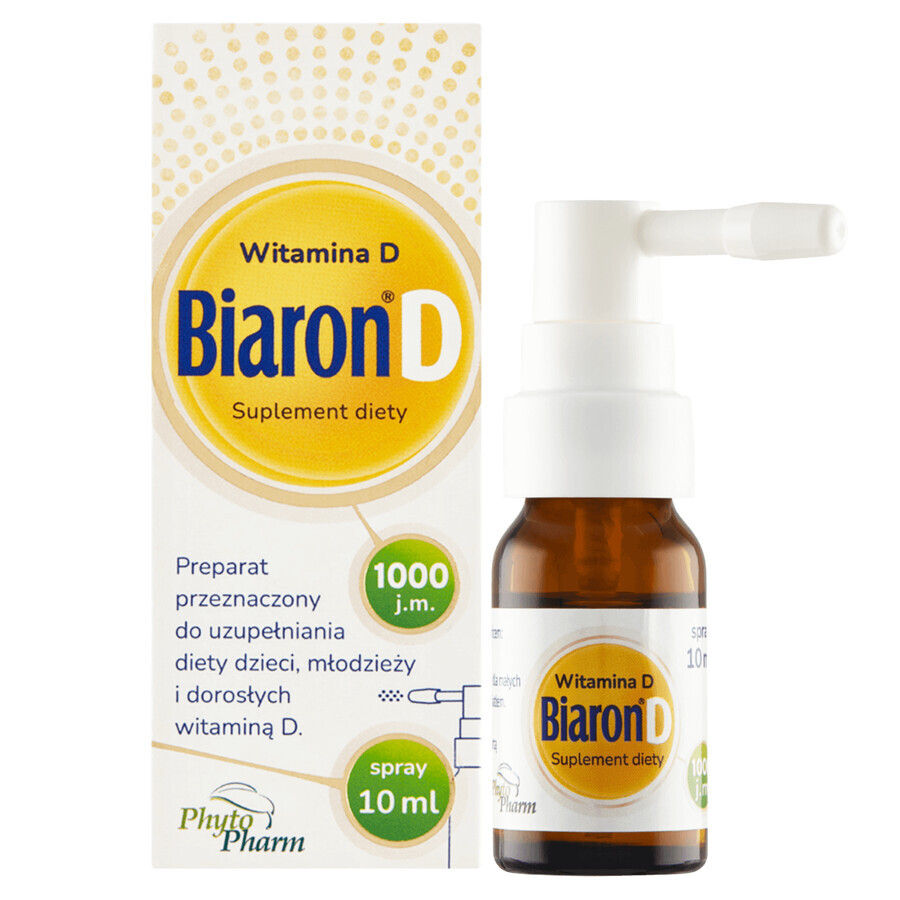 Biaron D, vitamine D 1000 IE, spray, 10 ml