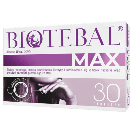 Biotebal Max 10 mg, 30 tabletten