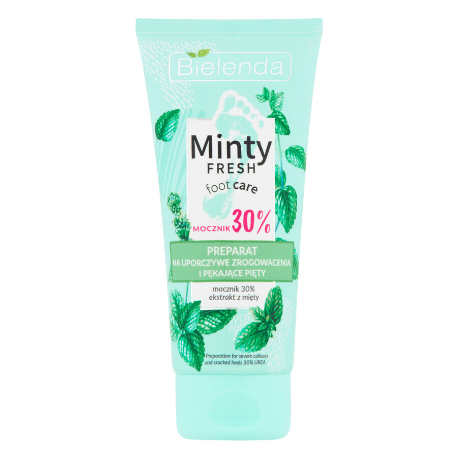 Bielenda Minty Fresh, Cuidado de los pies, preparado para queratosis y talones agrietados, 75 ml