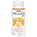 Resource 2.0, voedingspreparaat, ananas-mangosmaak, 4 x 200 ml