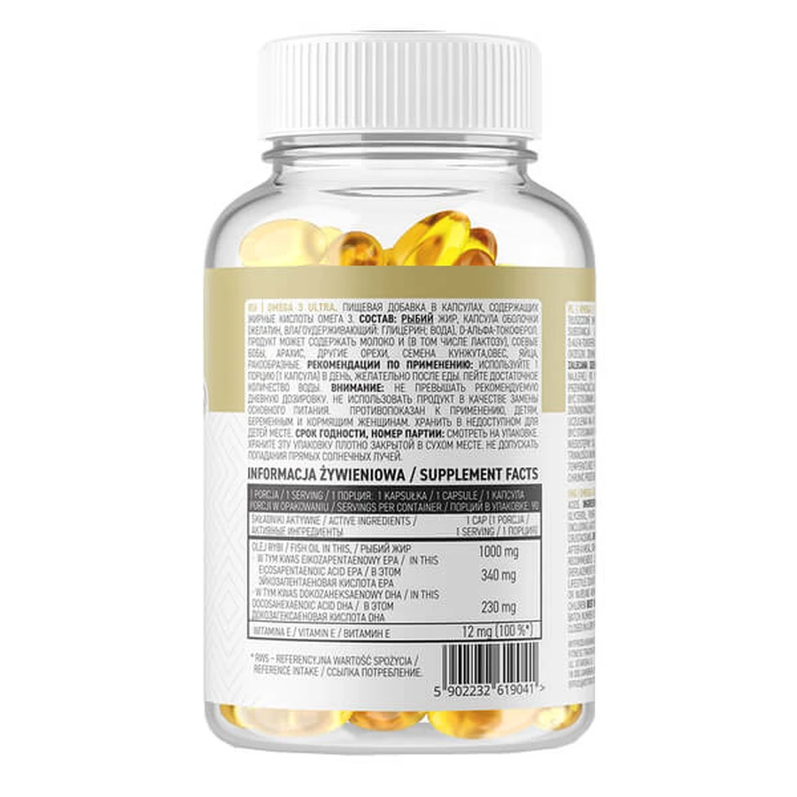 OstroVit Omega 3 Ultra, 90 capsules