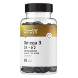 OstroVit Omega 3 D3 + K2, 90 capsules