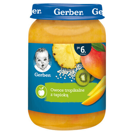 Gerber dessert, tropical fruit with tapioca, after 6 months, 190 g