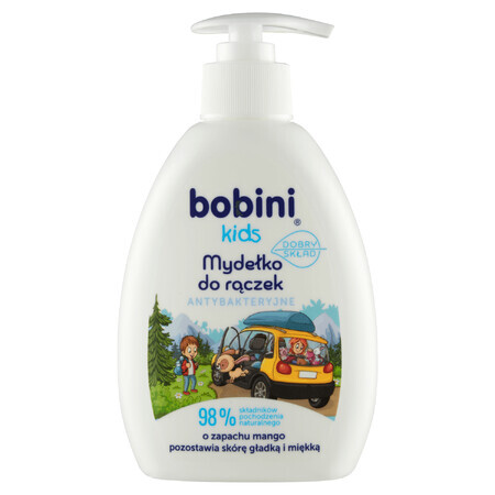 Bobini Kids, antibacteriële handzeep, met dispenser, mango, 300 ml