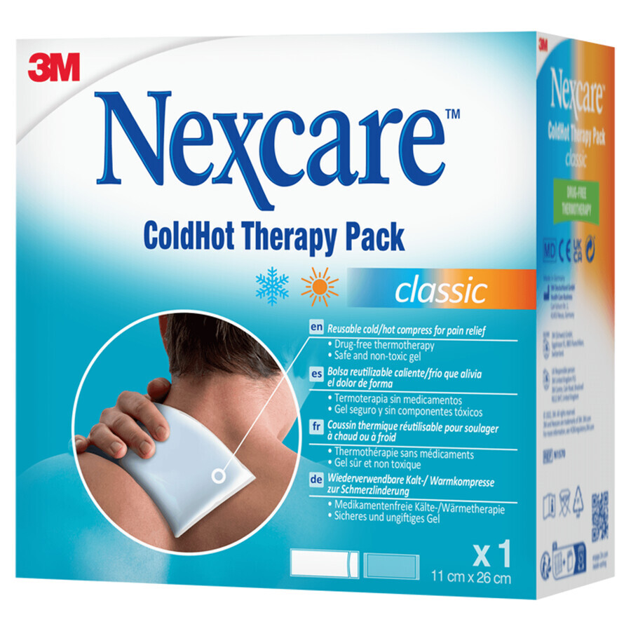 Nexcare ColdHot Classic, hot-cold gel pack, 11 cm x 26 cm, 1 pc