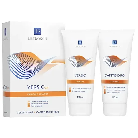 Lefrosch VersicSet, emulsie, 110 ml + Capitis Duo, antiroosshampoo, 110 ml