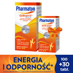 Pharmaton Geriavit set, 100 comprimés pelliculés + 30 comprimés en cadeau