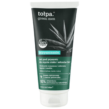 Tolpa Green Men Cleansing, reinigende douchegel voor lichaam en haar 2in1, 200 ml