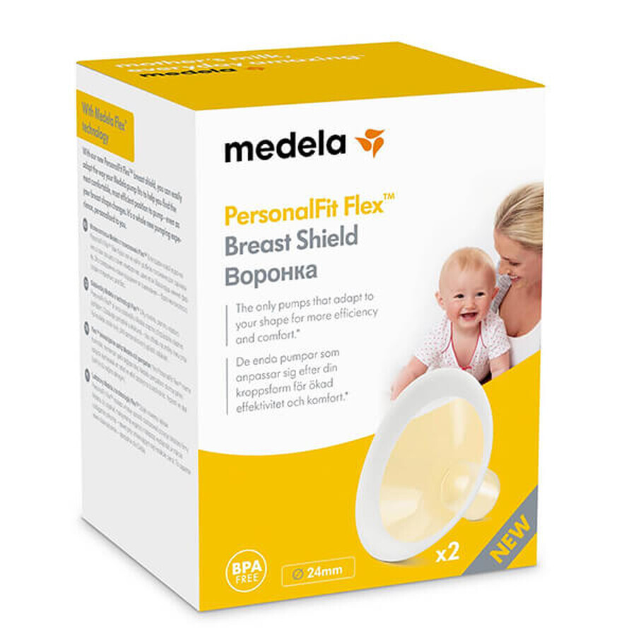 Medela PersonalFit Flex, trechter, maat M 24 mm, 2 stuks