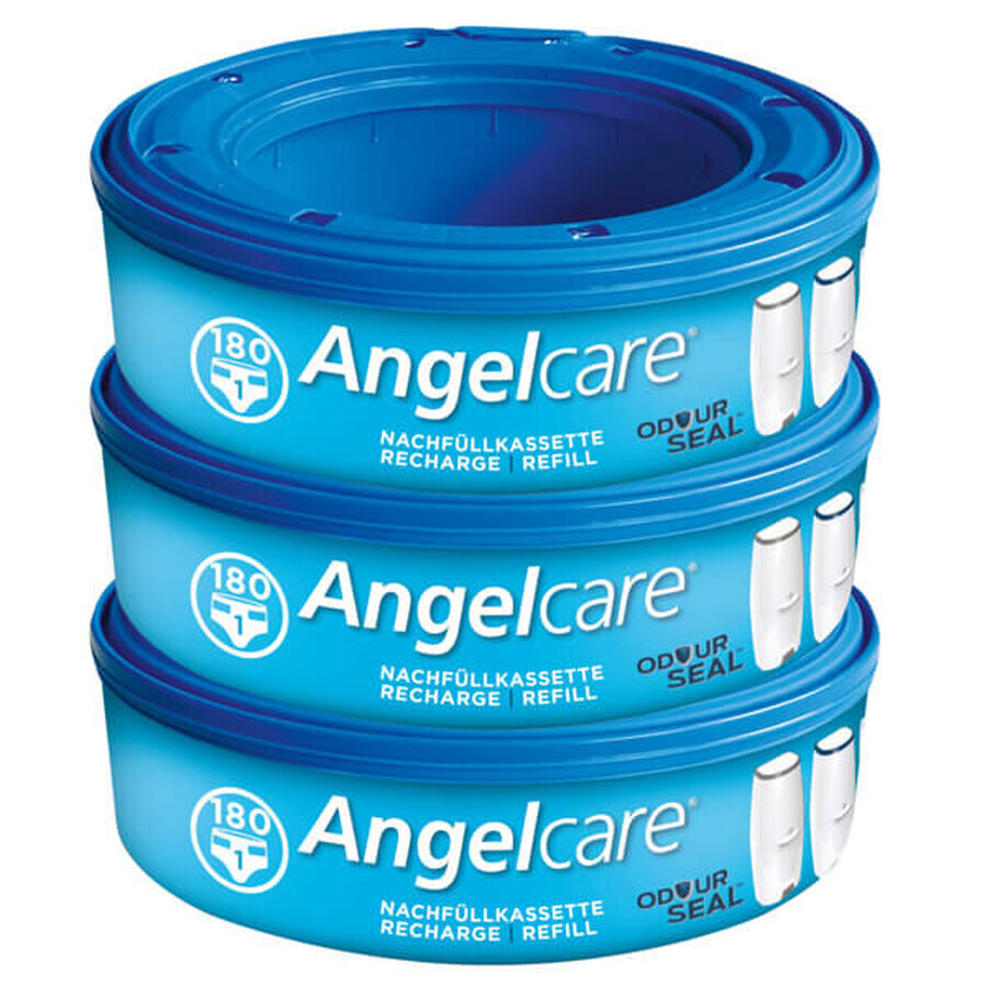 Angelcare, Classic luieremmer, wit, 1 stuk + navulling, 3 stuks