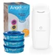 Angelcare, Contenedor de pañales Classic, blanco, 1 pieza + inserto, 3 piezas