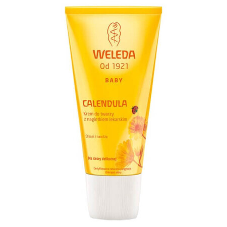 Weleda Calendula, gezichtscrème met calendula, gevoelige huid, 50 ml