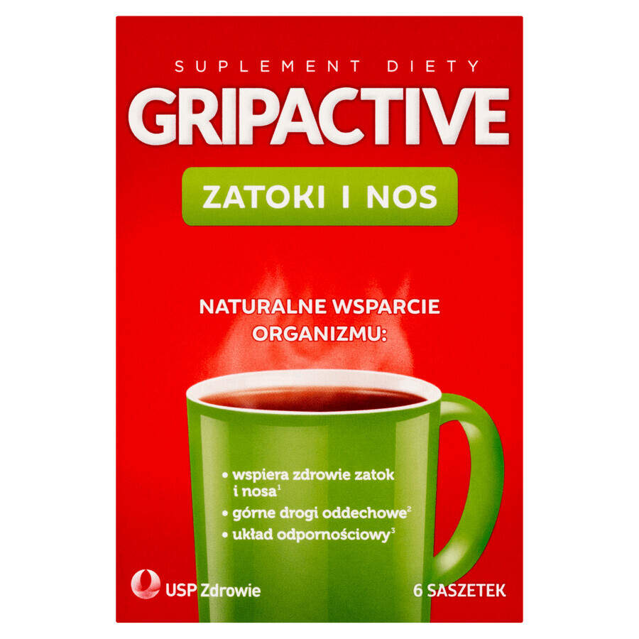 Gripactive Sinus &amp; Nez, 6 sachets