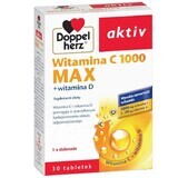 Doppelherz Aktiv Vitamine C 1000 Max + vitamine D, 30 tabletten