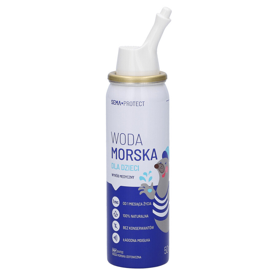 SEMA Protect, zeewater voor kinderen, neusspray, 50 ml