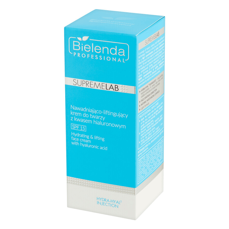 Bielenda Professional SupremeLAB Hydra-Hyal2, moisturizing and lifting face cream with hyaluronic acid, 50 ml