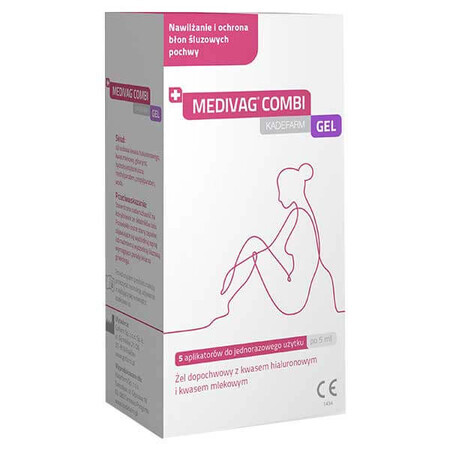 Medivag Combi Gel, gel vaginal, 5 ml x 5 aplicatoare