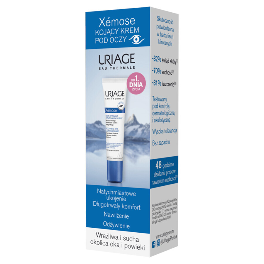 Uriage Xemose, beruhigende Augencreme, 15 ml