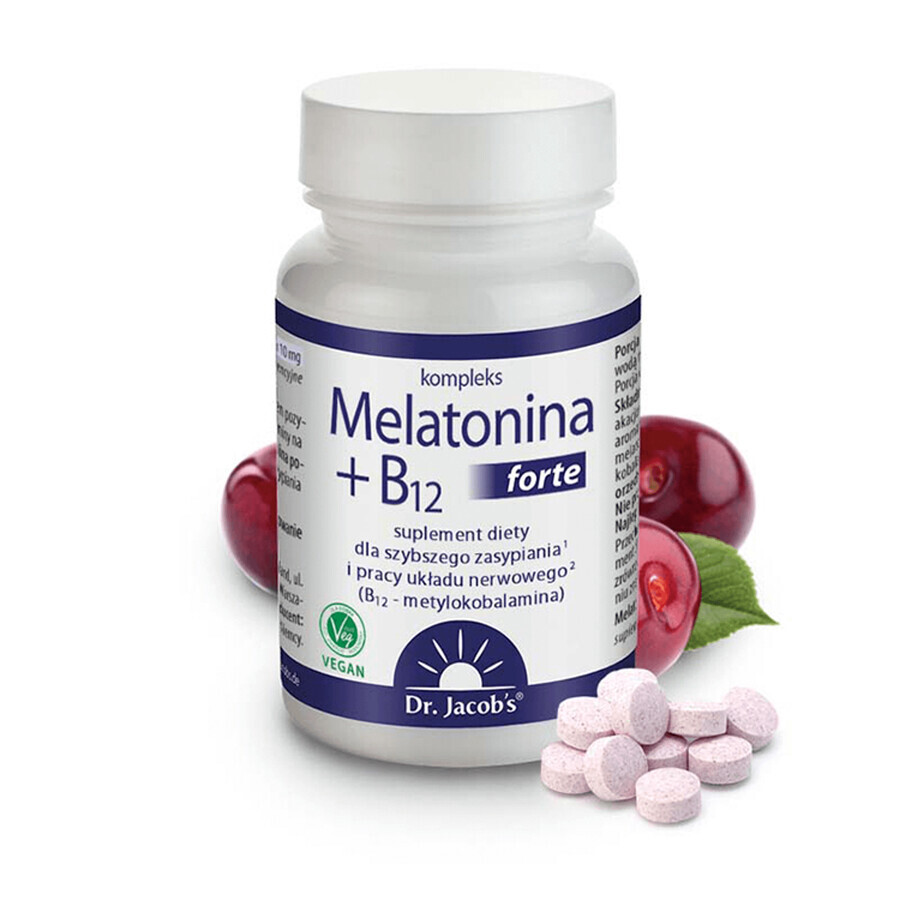 Dr. Jacob's Melatonine + B12 Complex Forte, 90 tabletten