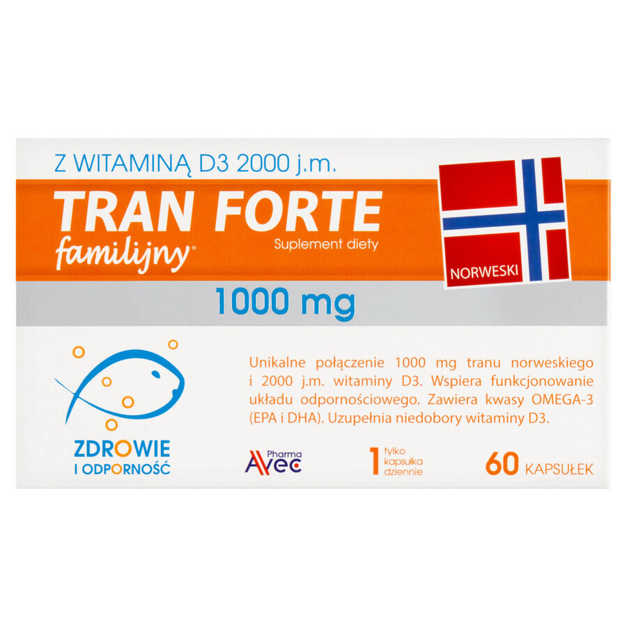 Avec Pharma Tran Familijny Forte, 60 capsules