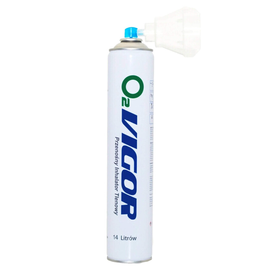 O2 Vigor draagbare zuurstofinhalator, 14 liter