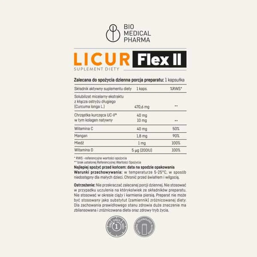 Licur Flex II, 30 harde capsules