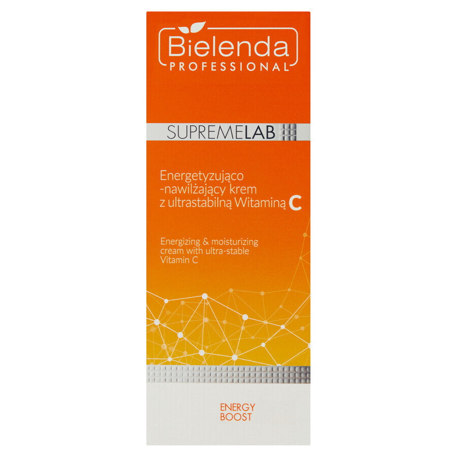 Bielenda Professional SupremeLAB Energy Boost, vitaliserende en hydraterende gezichtscrème met vitamine C, 50 ml