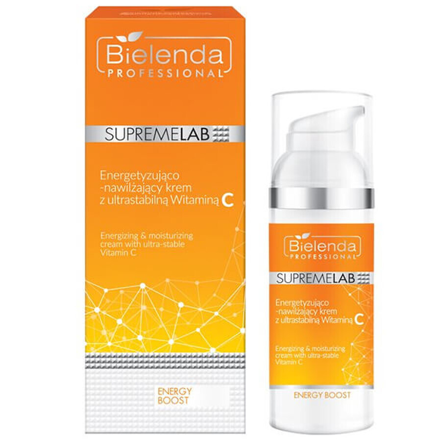 Bielenda Professional SupremeLAB Energy Boost, vitaliserende en hydraterende gezichtscrème met vitamine C, 50 ml